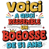 51st Birthday Humor Design