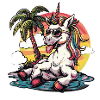 Einhorn Sommer Urlaub
