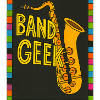 Band Geek Saxophone Illustration