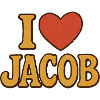 Retro Heart Love Jacob Print