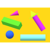 Vibrant Geometric Abstract Print