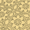 Geometrisches Blumenmuster für Stickstoffe