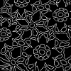 Geniales Blumenmuster Weiß Schwarz Spitze