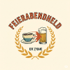 Feierabendheld Kaffeetasse & Bierglas Design