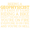 Géophysicien à vélo Géophysique