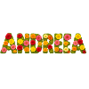 Flower Letter Name Design Andreea