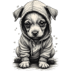 🐶 Puppy with Sweatshirt