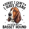 Expressive Basset Hound Illustration