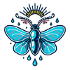 Glow Moth with Sky Glow