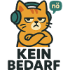 No need – Nope cat with headphones