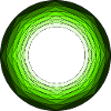 Cercles vert vif