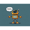 Cute Robot with Retro Charm