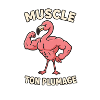 Muscular Flamingo Tattoo