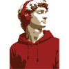 Contemporary David Michelangelo Portrait 