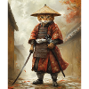Chat Samouraï