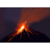 Intense Volcanic Eruption Fire Horse