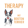 Boston Terrier Therapy Quote Design