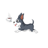 Coffee and Boston Terriers Fun Design