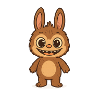 Cute Teddy Bear Rabbit Versatile Pattern