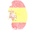 Spain Flag Spanish Dad Footprint