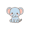 Charmanter Elefant Teddybär Design