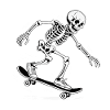 crâne squelette skateboard design