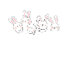 Whimsical Bunny Squad Tee Design