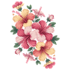 Hibiscus Boho Flower Dreamy Design