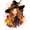 Spooky Pin-up Witch Halloween