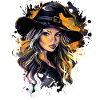 Spooky Pin-up Witch Halloween