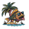 Piranha Fish Summer Holiday
