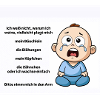 Illustration émotionnelle de bébé pleurant