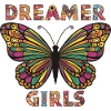 Dreamy butterfly and inspiring inscription