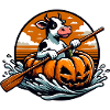 Pumpkin Paddling Cow