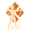 Girls Archer Archery Bow Target