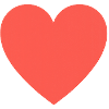 Red heart to design