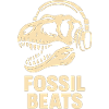 Fossil Beats Dinosaur mit Kopfhörer