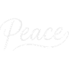Police cursive Peace Lettering