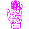 Occult Hand Pop Art pink
