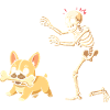 French Bulldog Dog Skeleton