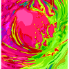 Neon Wirbel Farbenspiel