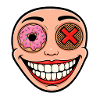 Eclectic Smile with Donut and Petal