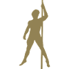 Men Silhouette Pole Dance Exotic Dance