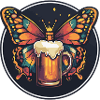 Schmetterling Bier