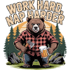 Work Hard Nap Harder Bear