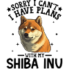 Playful Shiba Inu Face Illustration