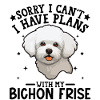 Cute White Poodle Illustration