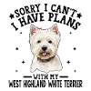 Whimsical Westie Portrait Design