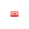 Retro Music Heart Cassette