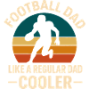 Football Dad Retro Sunset Design
